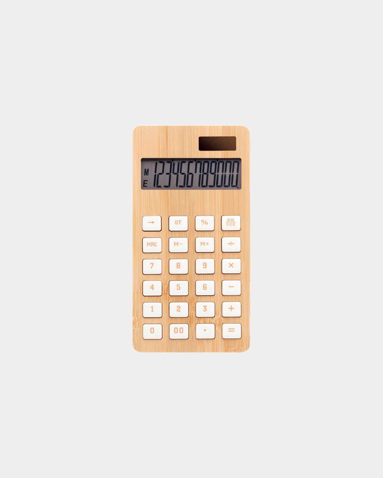 Calculatrice 12 chiffres en bambou à personnaliser - Bois